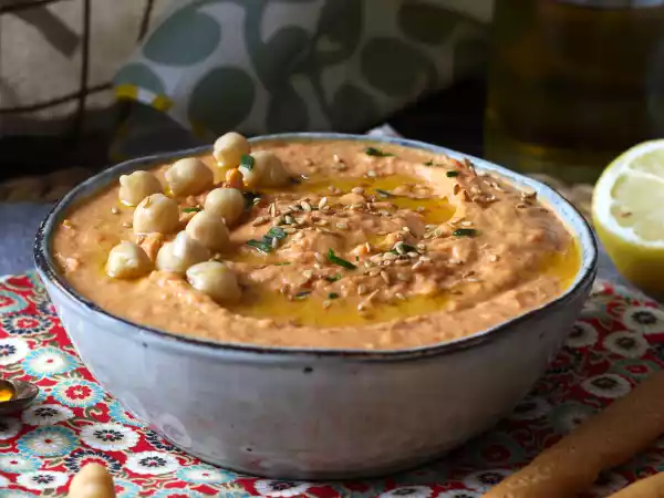 Recept Hummus z červené papriky