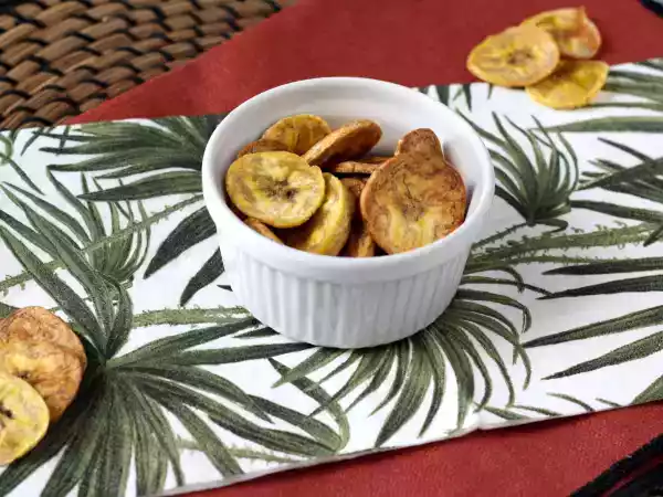 Recept Chipsy z plantainů v horkovzdušné fritéze