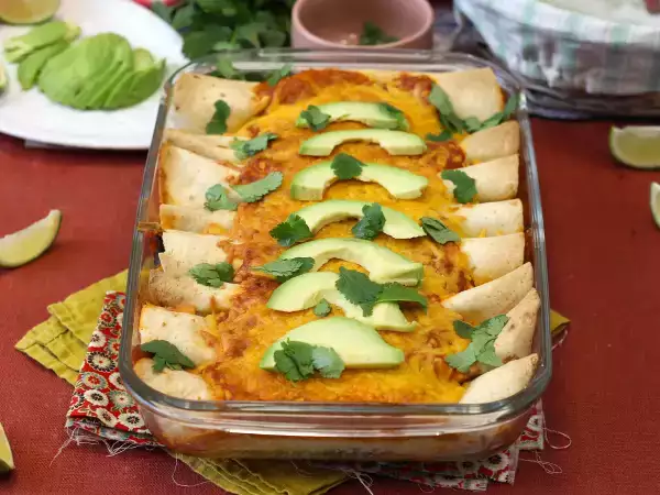 Recept Vegetariánské enchiladas