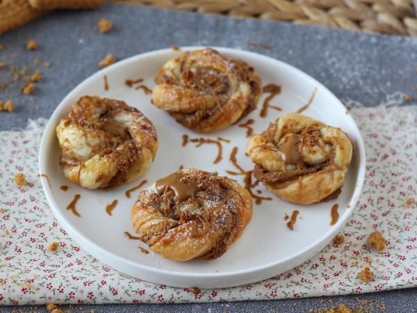 Recept Sušenky z listového těsta se speculoos - rychlá a snadná výroba