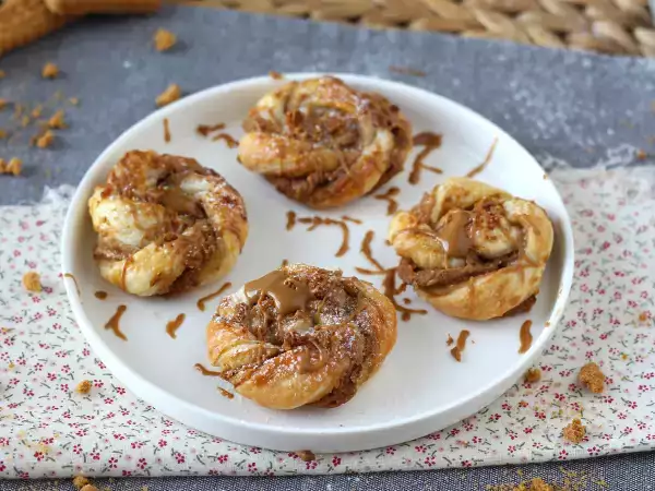 Recept Sušenky z listového těsta se speculoos - rychlá a snadná výroba