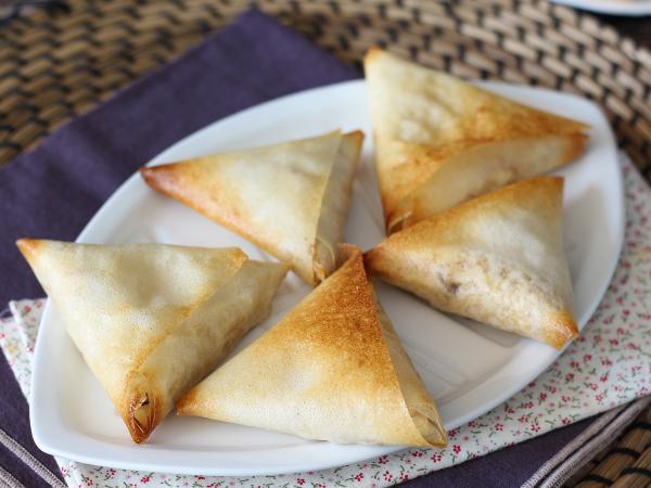 Recept Samoussas s makrelou a čerstvým sýrem
