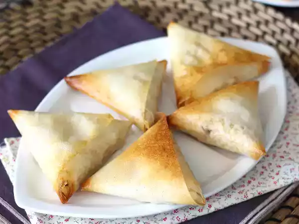 Recept Samoussas s makrelou a čerstvým sýrem