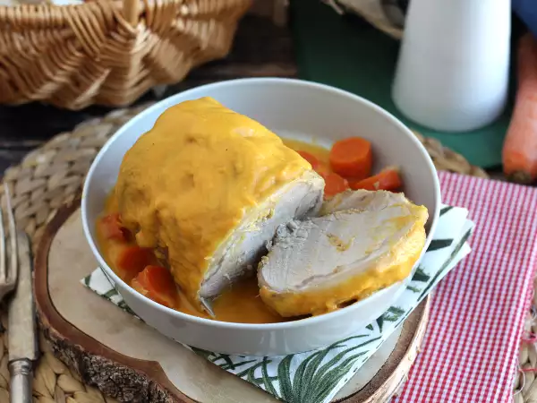 Recept Vepřová panenka s pivní a mrkvovou omáčkou v tlakovém hrnci