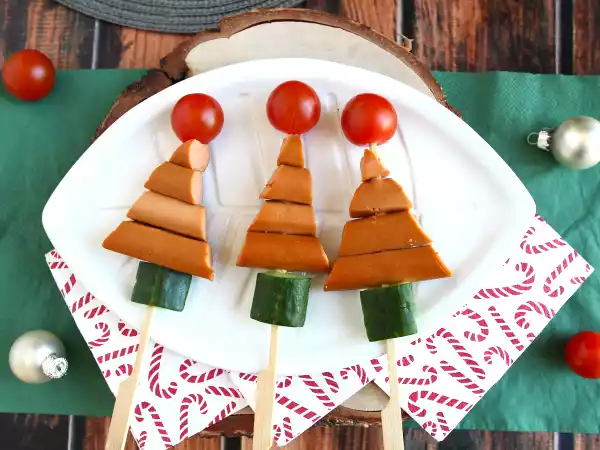 Recept Špízy se šunkou: rychlý a snadný vánoční aperitiv!