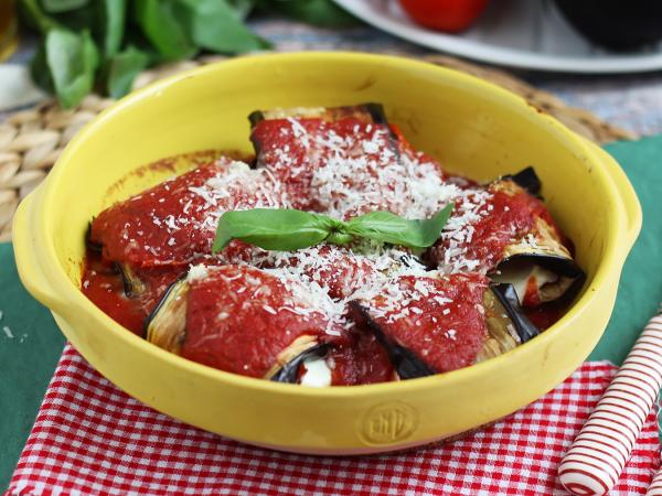 Recept Rolády z lilku s parmazánem