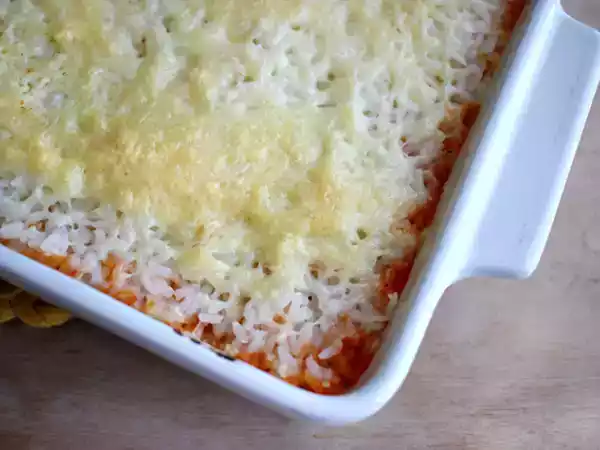 Recept Zapečená rýže s rajčaty