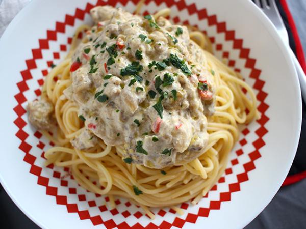 Recept Špagety s carbonara z lilku