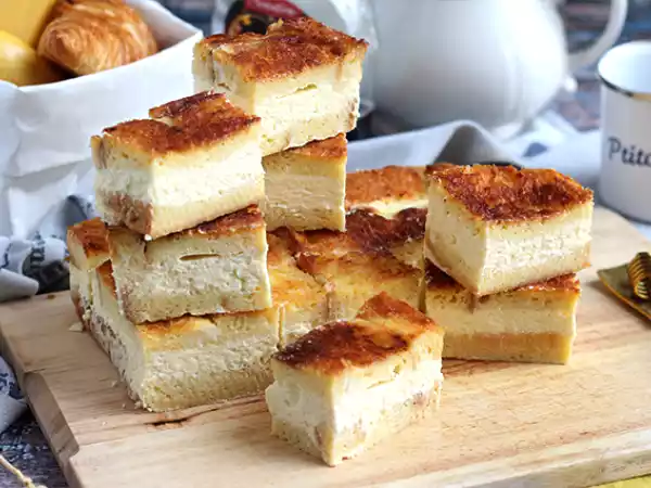 Recept Tvarohové tyčinky s francouzským toastem (french toast cheesecake bars)