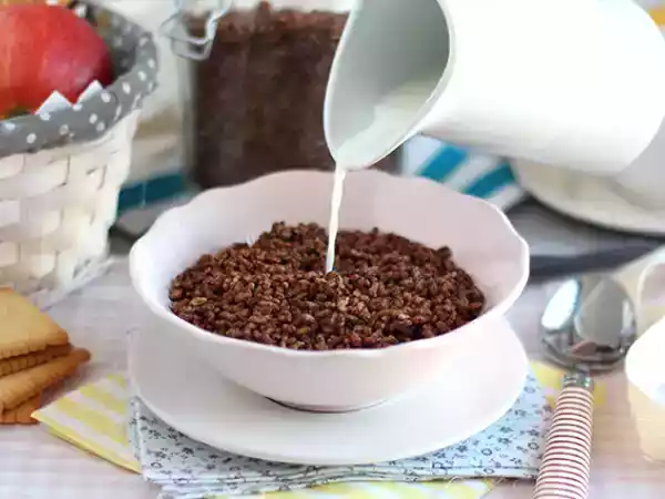 Recept Čokoládové pufované rýžové cereálie. coco pops
