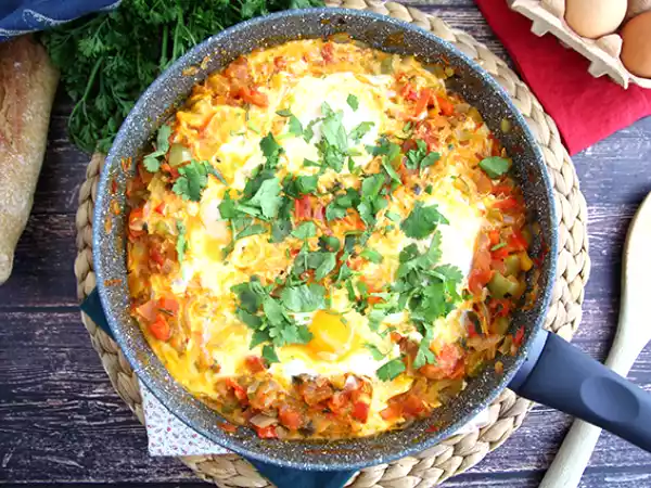 Recept Snadná chakchouka