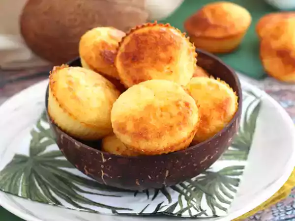 Recept Brazilské kokosové muffiny - queijadinhas