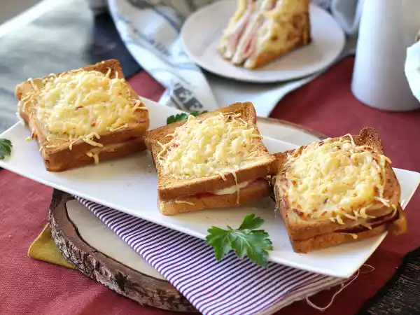 Recept Croque monsieur s fritézou air fryer