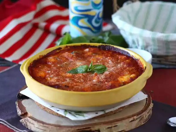 Recept Rychlé a uklidňující gratinované noky s rajčaty a mozzarellou - gnocchi alla sorrentina v troubě