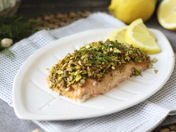 Recept Losos v pistáciové krustě