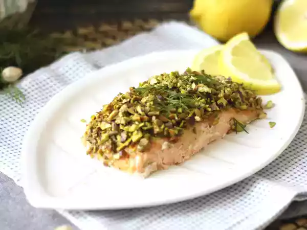 Recept Losos v pistáciové krustě