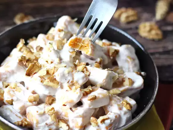 Recept Krémové dýňové noky s philadelphií a křupavými vlašskými ořechy