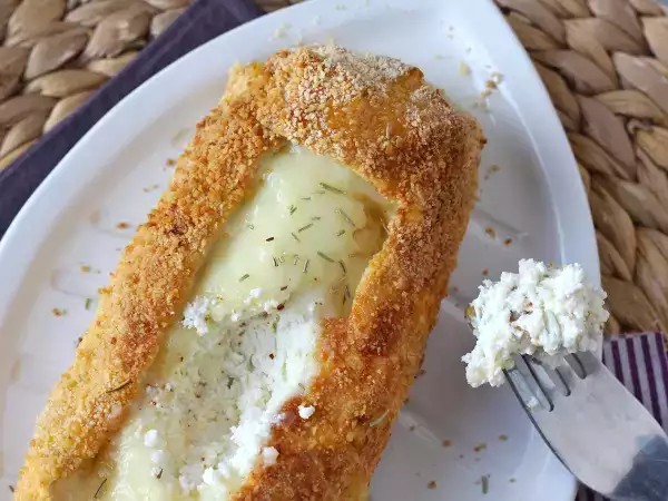 Recept Křupavý, v ústech se rozplývající kozí sýr obalený v pečivu air fryer: absolutní pohodlí!