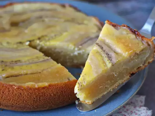 Recept Extra fondánový obrácený banánový dort
