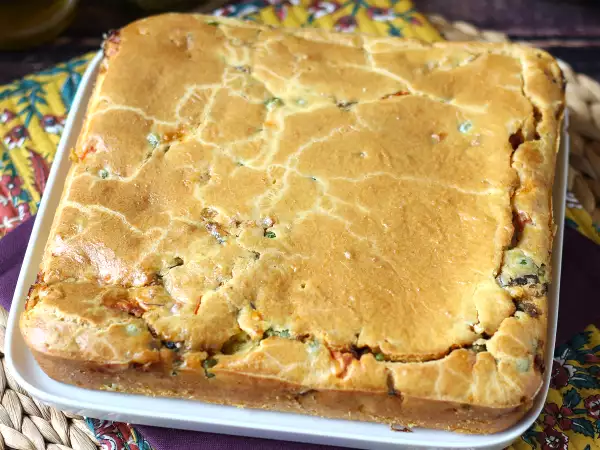 Recept Pikantní těsto na koláč v mixéru: rychlé, snadné a mimořádně vlhké