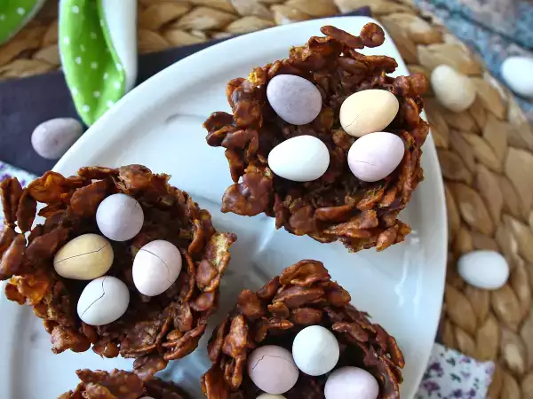 Recept Velikonoční hnízda v pískových růžích