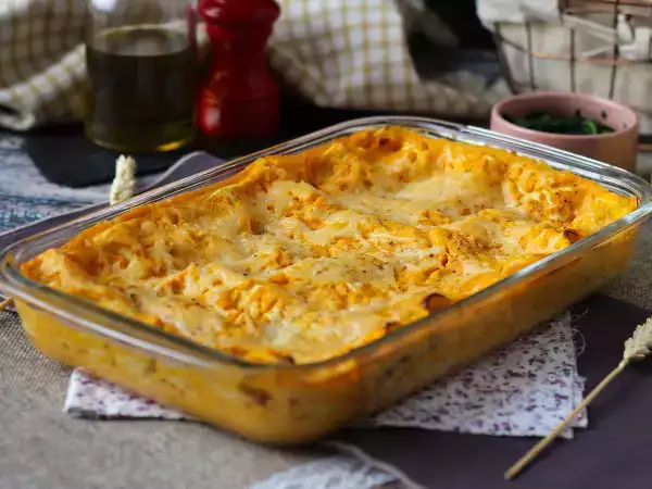 Recept Lasagne s máslovou dýní, špenátem a ricottou