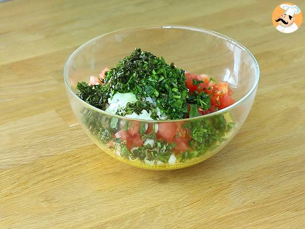 Velmi snadné orientální tabbouleh - Příprava krok 2