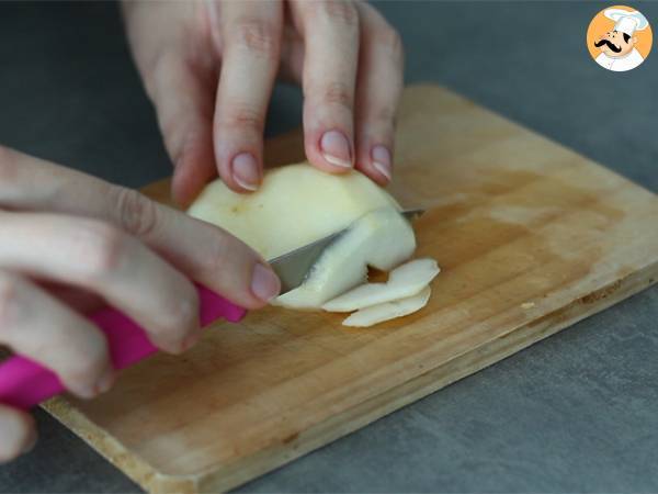Hrušková frangipane v jednotlivých porcích - Příprava krok 1