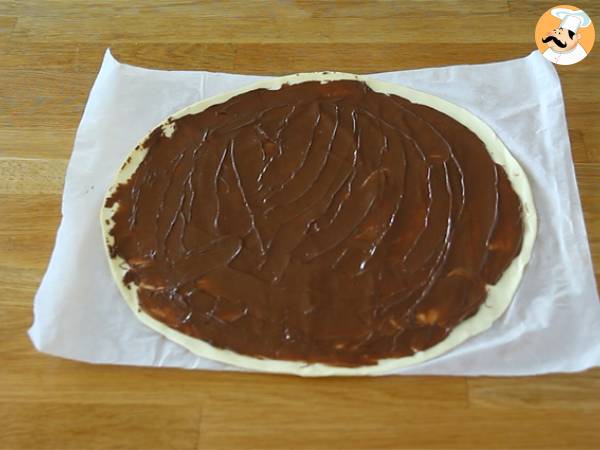 Křupavé palmiers s pomazánkou - Příprava krok 1