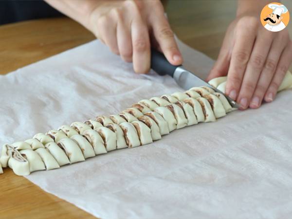 Křupavé palmiers s pomazánkou - Příprava krok 3