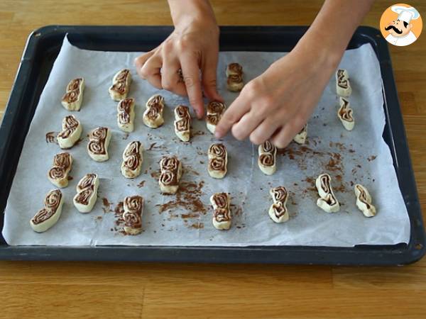 Křupavé palmiers s pomazánkou - Příprava krok 4