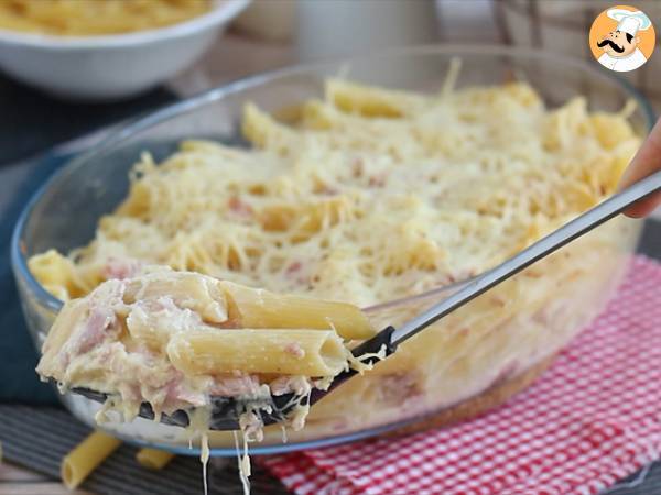 Zapečené těstoviny se šunkou a sýrem - Příprava krok 5