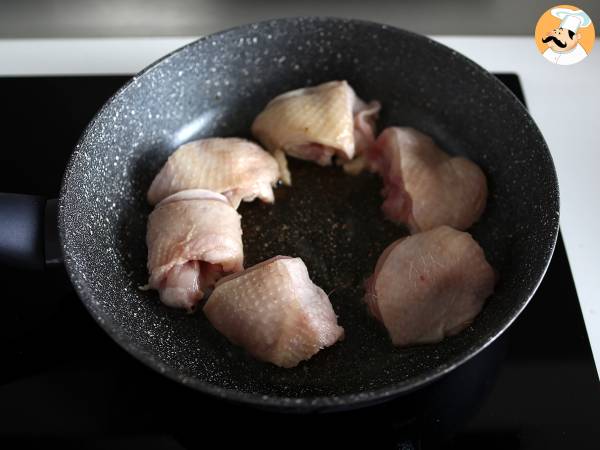 Kuřecí maso se smetanovou omáčkou se špenátem a houbami - Příprava krok 1