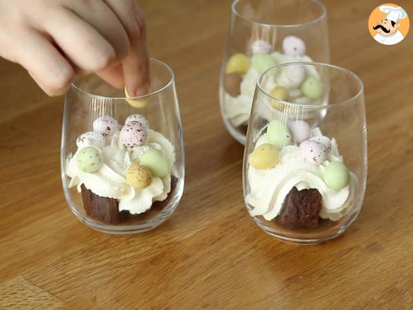 Velikonoční brownie a šlehačkové poháry - Příprava krok 5