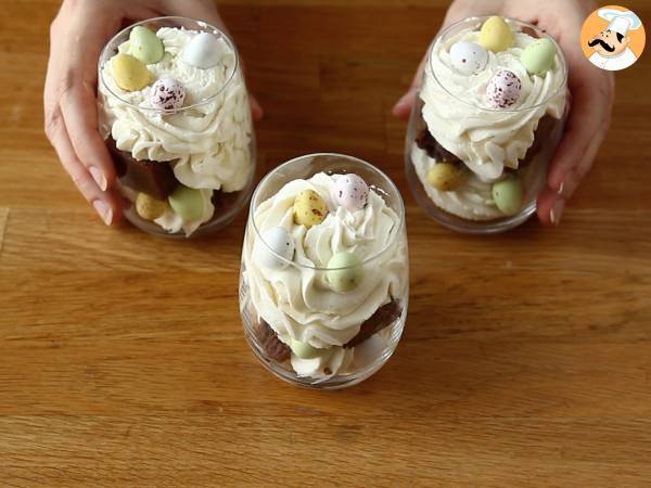 Velikonoční brownie a šlehačkové poháry - Příprava krok 6