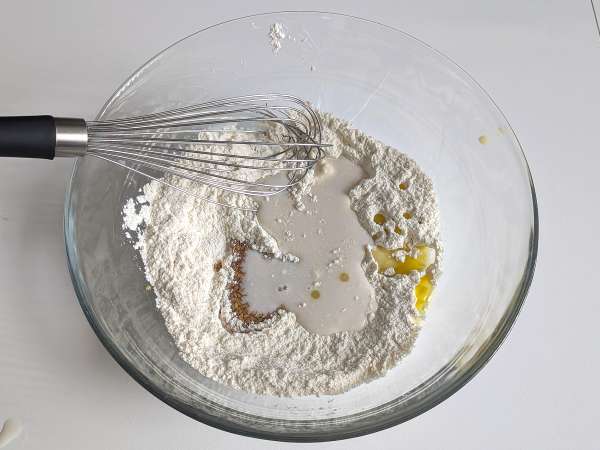 Měkké veganské palačinky s lněným vejcem: snadný recept bez vajec - Příprava krok 4