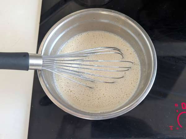 Rychlý a snadný vaječný krém - Příprava krok 3