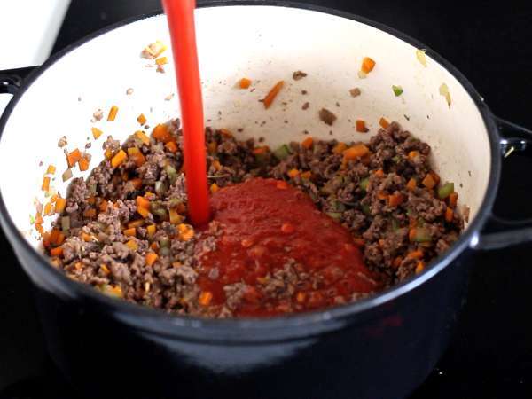 Domácí boloňská omáčka - ragù alla bolognese - Příprava krok 4