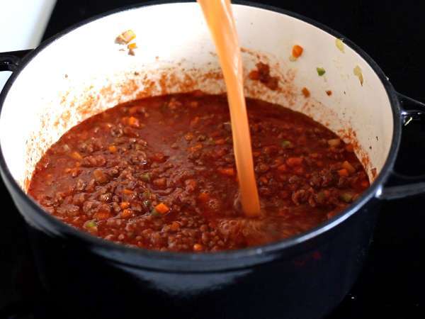 Domácí boloňská omáčka - ragù alla bolognese - Příprava krok 5