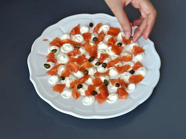 Aperitivní pomazánka z uzeného lososa - Příprava krok 3