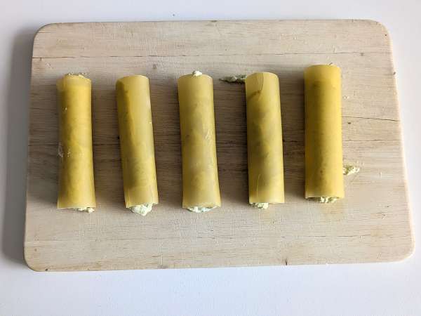 Krémové pesto cannelloni au gratin: snadný a chutný recept - Příprava krok 5