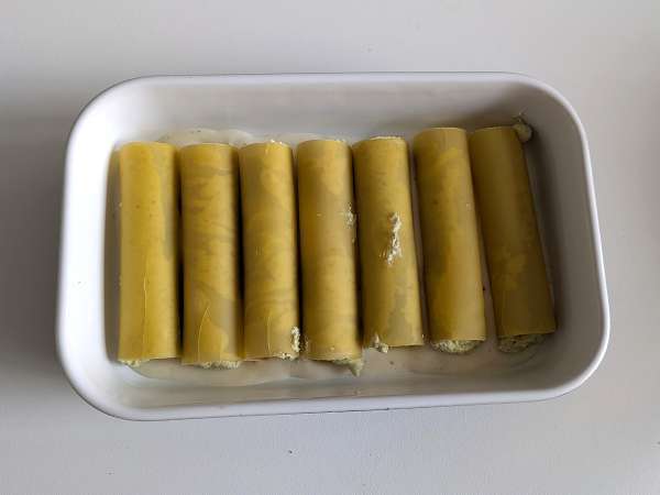 Krémové pesto cannelloni au gratin: snadný a chutný recept - Příprava krok 6
