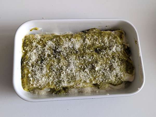 Krémové pesto cannelloni au gratin: snadný a chutný recept - Příprava krok 8