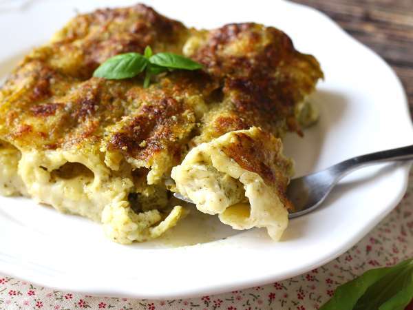 Krémové pesto cannelloni au gratin: snadný a chutný recept - Příprava krok 10
