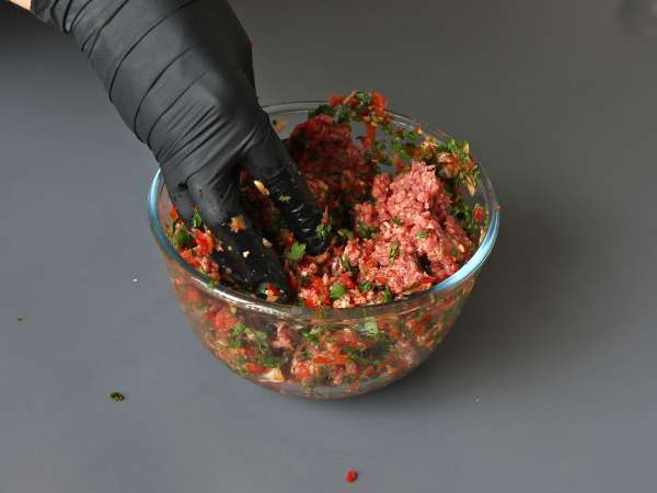 Lavash kebab s tortillami, slavný snadný kebab pečený v troubě! - Příprava krok 4
