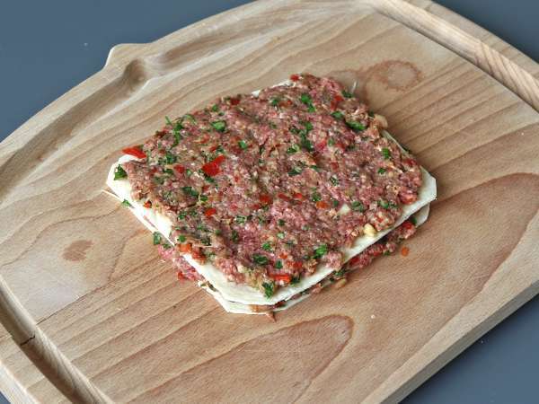 Lavash kebab s tortillami, slavný snadný kebab pečený v troubě! - Příprava krok 5