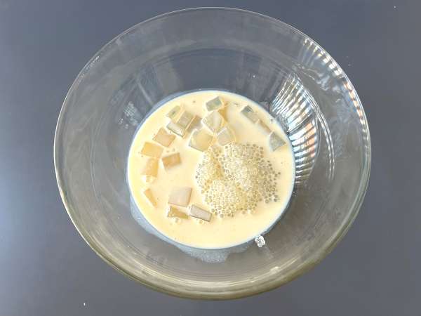 Mango sago, asijský dezert s tapiokou a mangem, který si vás získá svou jednoduchostí. - Příprava krok 11
