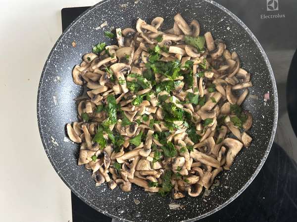 Gratinované brambory s houbami - Příprava krok 6