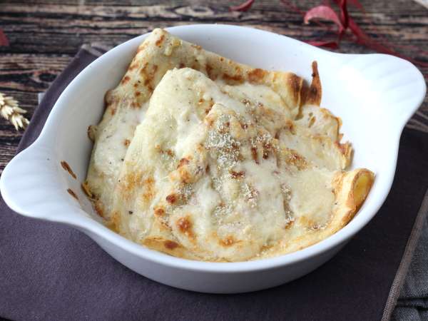Crespelle ricotta a houby: dokonalý krémový vegetariánský recept pro každou příležitost - Příprava krok 13