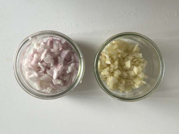 Špenátové a houbové placky - Příprava krok 2